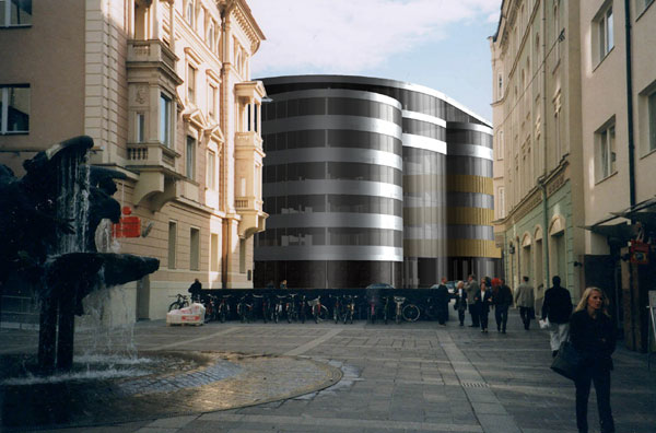 ansicht fussgängerzone